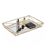 Gold Large Mirrored Vanity Tray