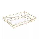 Gold Large Mirrored Vanity Tray