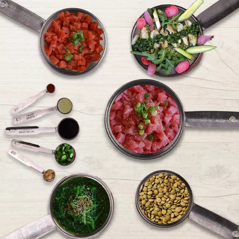 Stackable Measuring Cups | 5-Piece | Stainless Steel | YBM Home