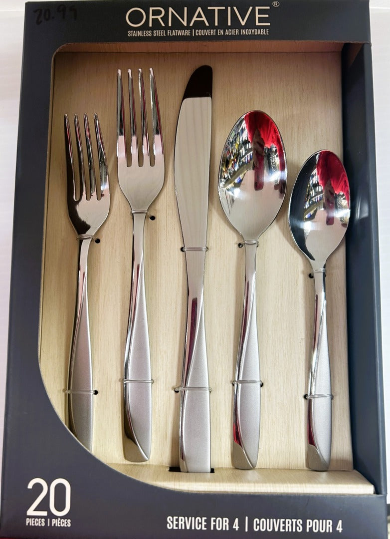 Flatware Stainless Steel 20pc Ornative