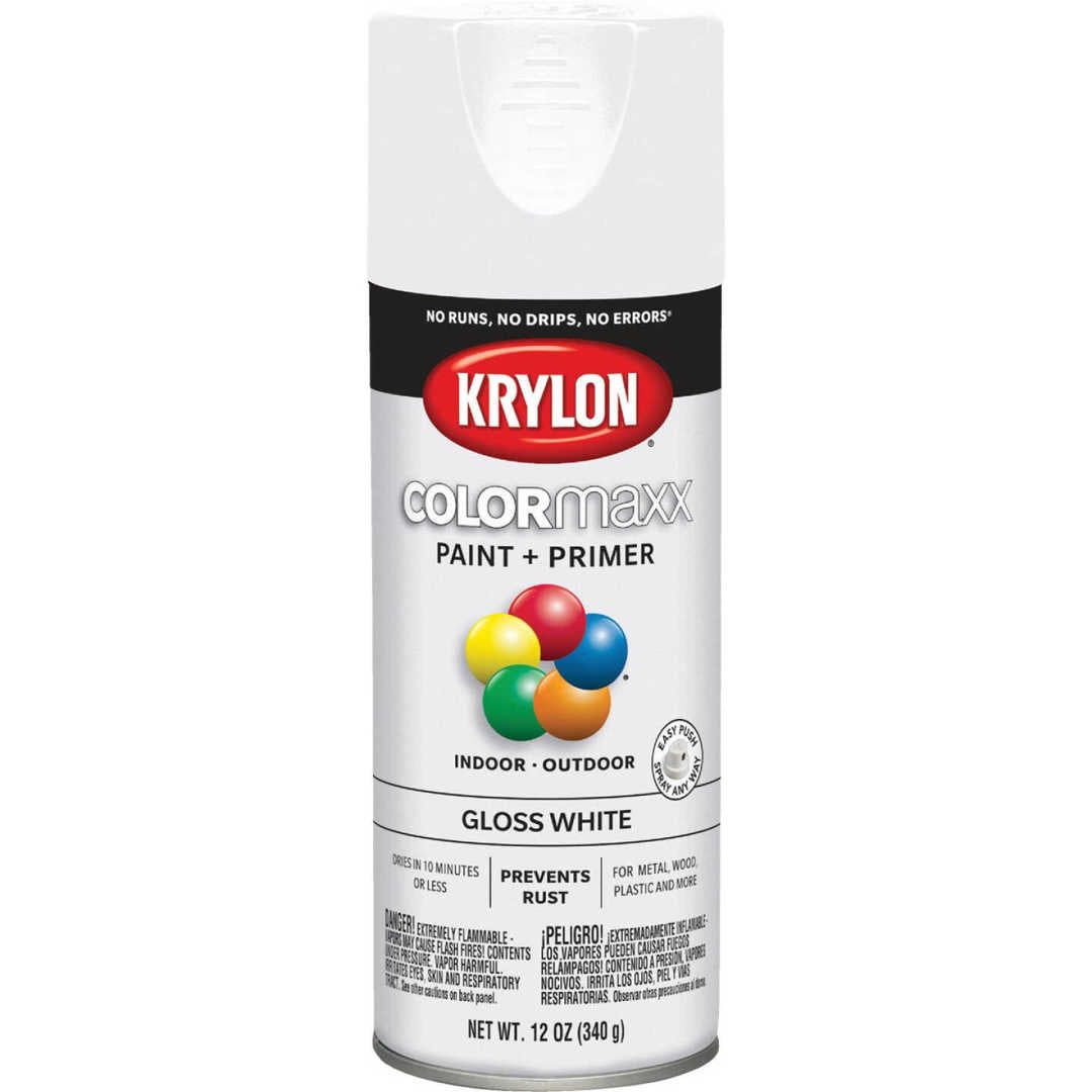 Krylon Gloss White Spray Paint & Primer 12oz