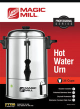 Magic Mill Hot Water Urn | 35 Cups | Double Insulated
