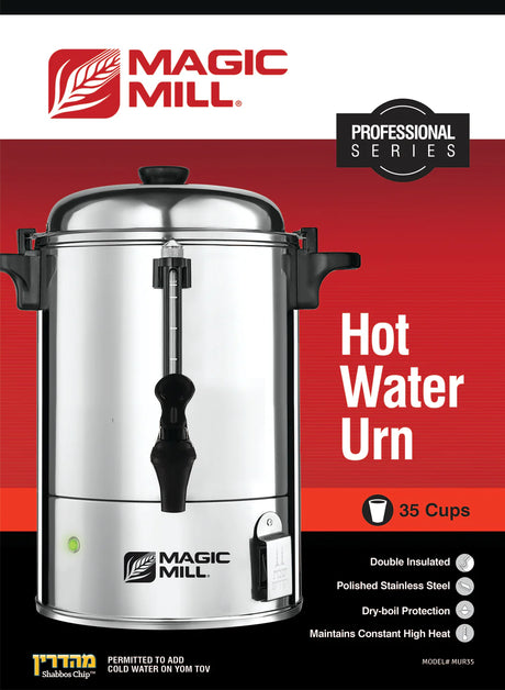 Magic Mill Hot Water Urn | 35 Cups | Double Insulated