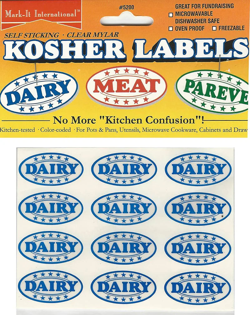 Kosher Kitchen Tags Blue Mark It