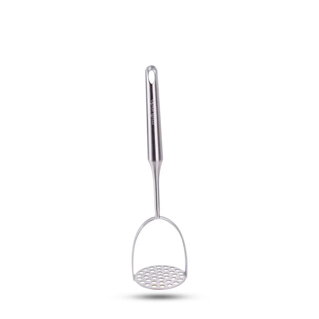 Stainless Steel Potato Masher | 12.5 Inch | Silver | Millvado