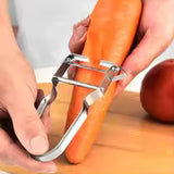 Stainless Steel Peeler | Carbon Steel Blade | Silver Swiss Peeler | Millvado