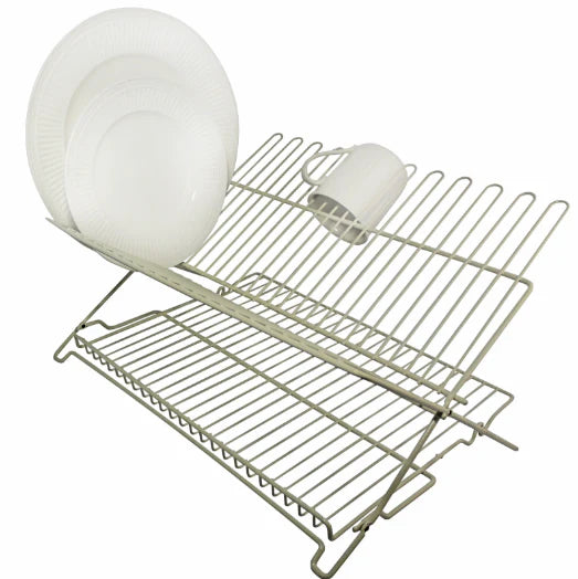Folding Dish Rack Beige