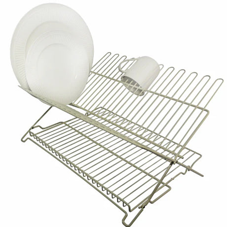 Folding Dish Rack Beige