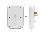 3 Outlet Wall Tap w/2 USB