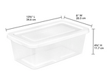 Storage Box Clear 6QT Sterilite