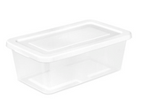 Storage Box Clear 6QT Sterilite