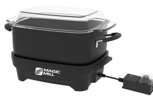 Magic Mill Slow Cooker | 7.5QT Capacity | Black