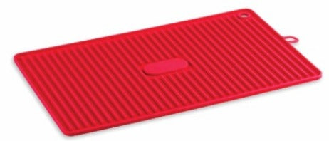Silicone Drying Mat/Trivet red