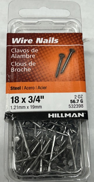 Wire Nails 18x3/4 Hillman