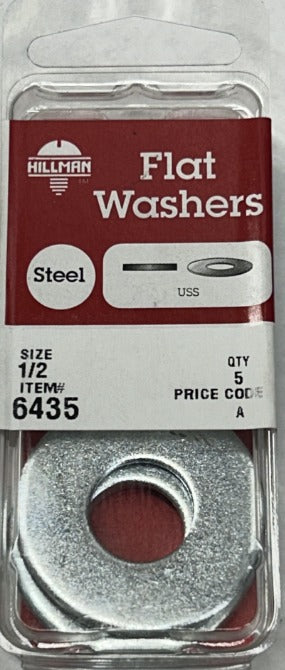 Flat Washers 1/2 Hillman