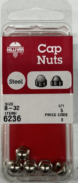 Cap Nuts 8-32 Hillman