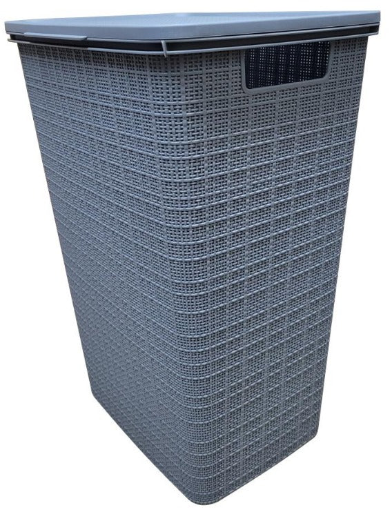 Plastic Hamper Light Grey YBM