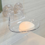 Suction Cup Soap Dish | Clear Plastic | No-Drill Wall Mount | Better Houseware