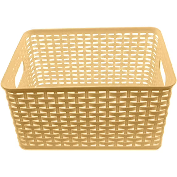 Rattan Basket Medium Beige YBM