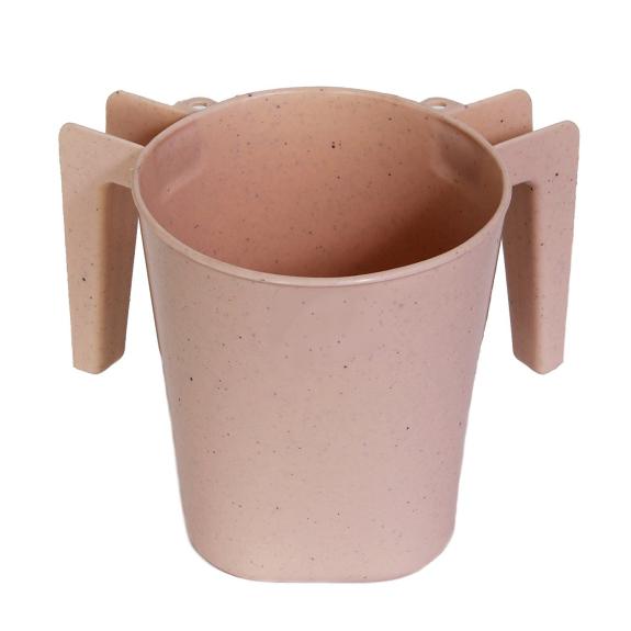 Wash Cup Beige w/Dots BA154 YBM