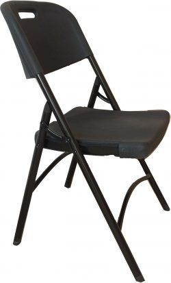 Folding Black Chair W/Handle Ontaro