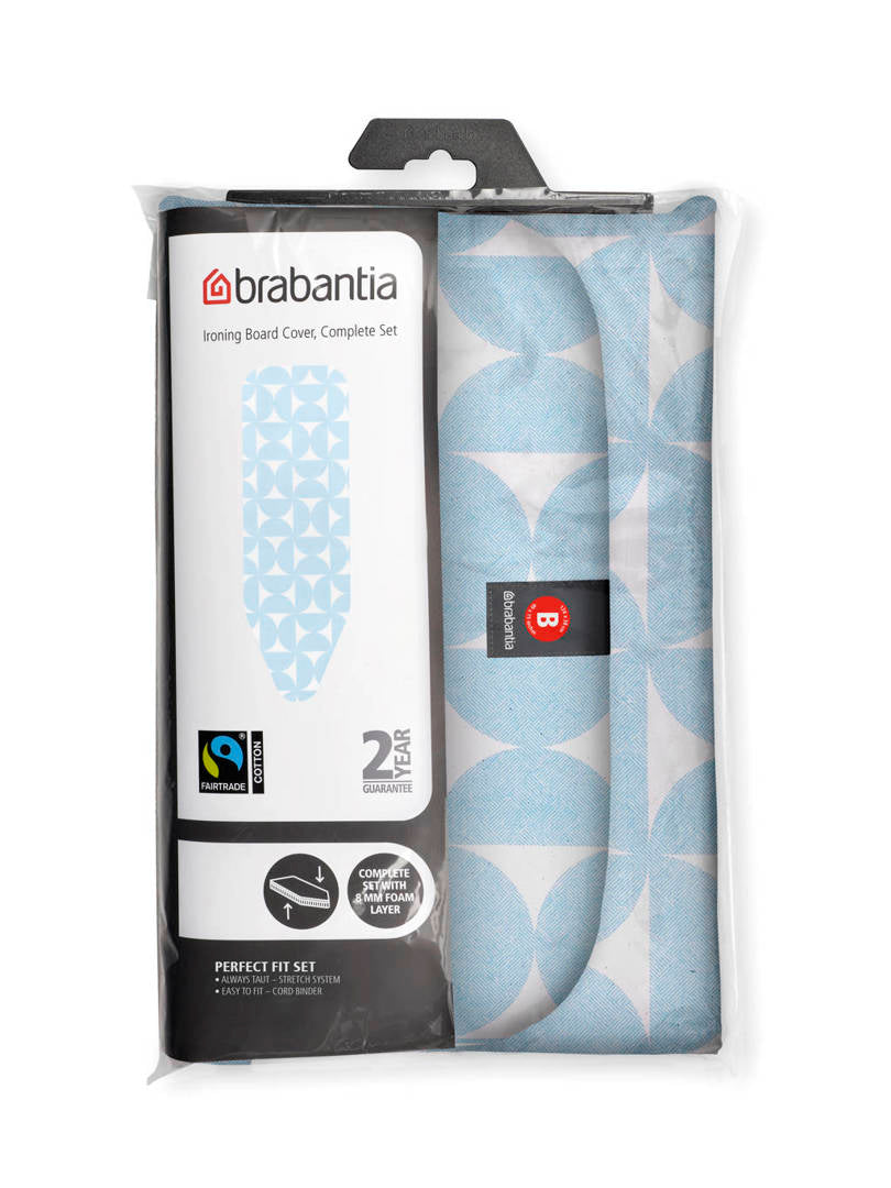 Ironing Board Cover Complete Set Size B (14" x 48") Fresh Breeze Brabantia.