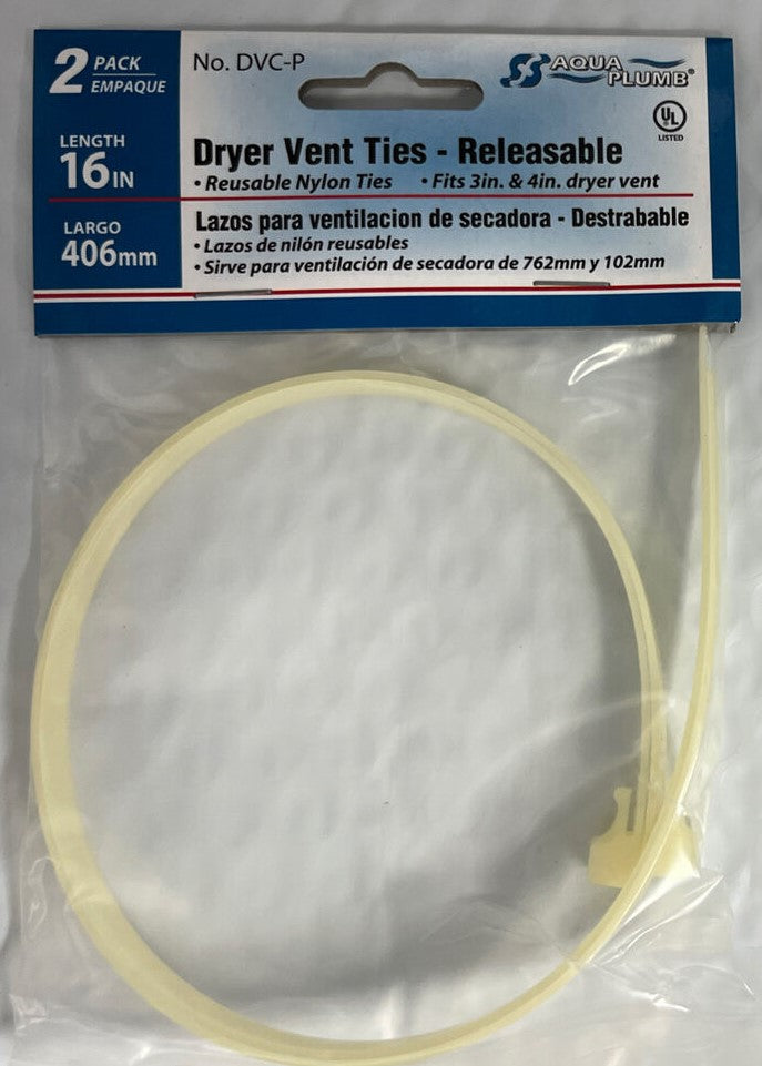 Dryer Vent Ties Aqua Plumb