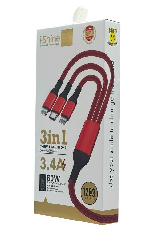 3 in 1 Charging Cable