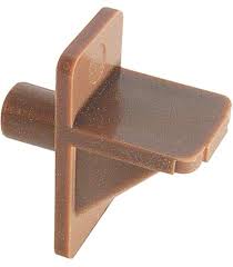 Square Tan Shelf Pin 5mm Hole x 5/16" Length Hillman