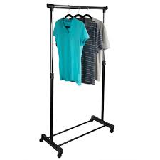 Garment Rack w/Wheels Home Basics