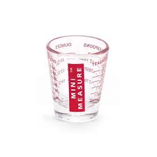 Glass Mini Measuring Cup 1oz Harold Import