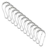 Shower Curtain Rings With Rollers | 12 Pack | Bath Bliss