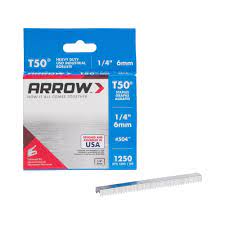 T50 Staples 1/4" 6mm Arrow