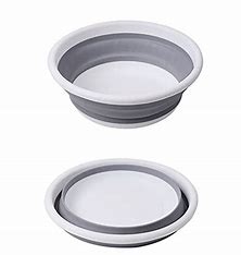 Collapsible Gray Washing Cup & Basin AVENUE