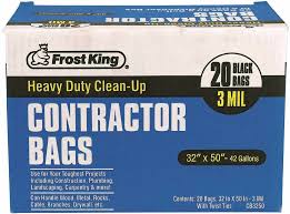 Contractor Bags 20 Bags 3 Mil Frost King