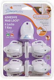 Adhesive Mag Locks 4 Locks w/ Key Dream baby