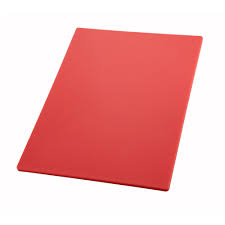 Cutting Board 15"x20" Red Winco