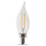 Candelabra Base Flame Tip Bulb 5.5W 4000K