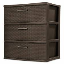 3 Drawer Wide Weave Tower Espresso