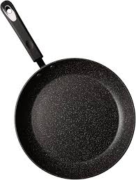 Non Stick Frying Pan Soft Grip Black Handle 11" Millvado
