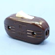 In Line Lamp Cord Switch - Brown
