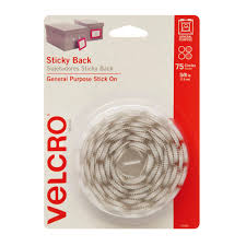 Velcro Coins 5/8" 75pk White