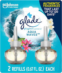 Plug In Oil Refill 2PK Aqua Waves Glade