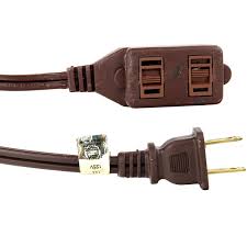 15’ Extension Cord Brown Sunlite