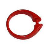 Shower Curtain Rings in Red Color | Set of 12 | R&L Plastics