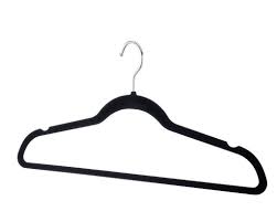Velvet Hanger Black 12PK Brooklyn
