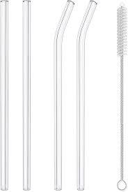 Reusable Glass Straw w/Cleaning Brush