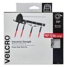 Velcro Industrial Roll 2" x 15' 10LB White