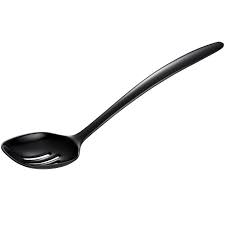 Black Slotted Spoon Hutzler