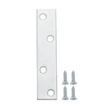 Zinc Plated Mending Plate With Screws 4Pk